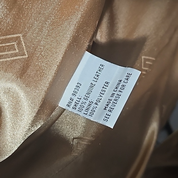 Pamela McCoy Butterscotch Leather Jacket Size XS - Picture 4 of 6